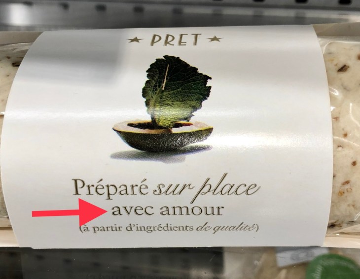 Prêt à Manger : Préparé sur place avec amour