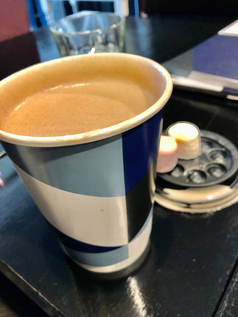 Prendre un break. Faire une pause. Chocolat chaud